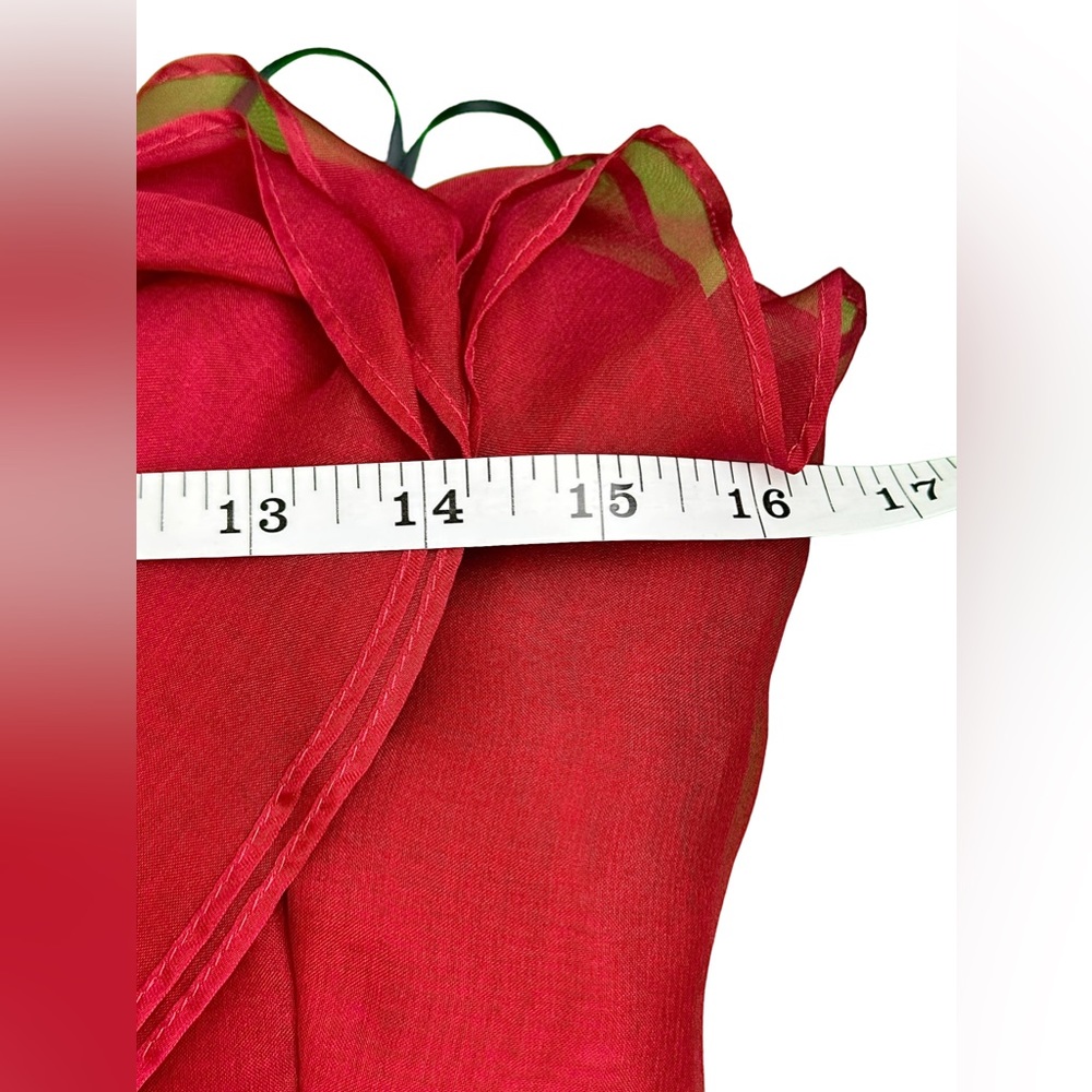 A.B.S. 100% Silk Red Strapless Cocktail Dress, NWT E0230 - Picture 5 of 13